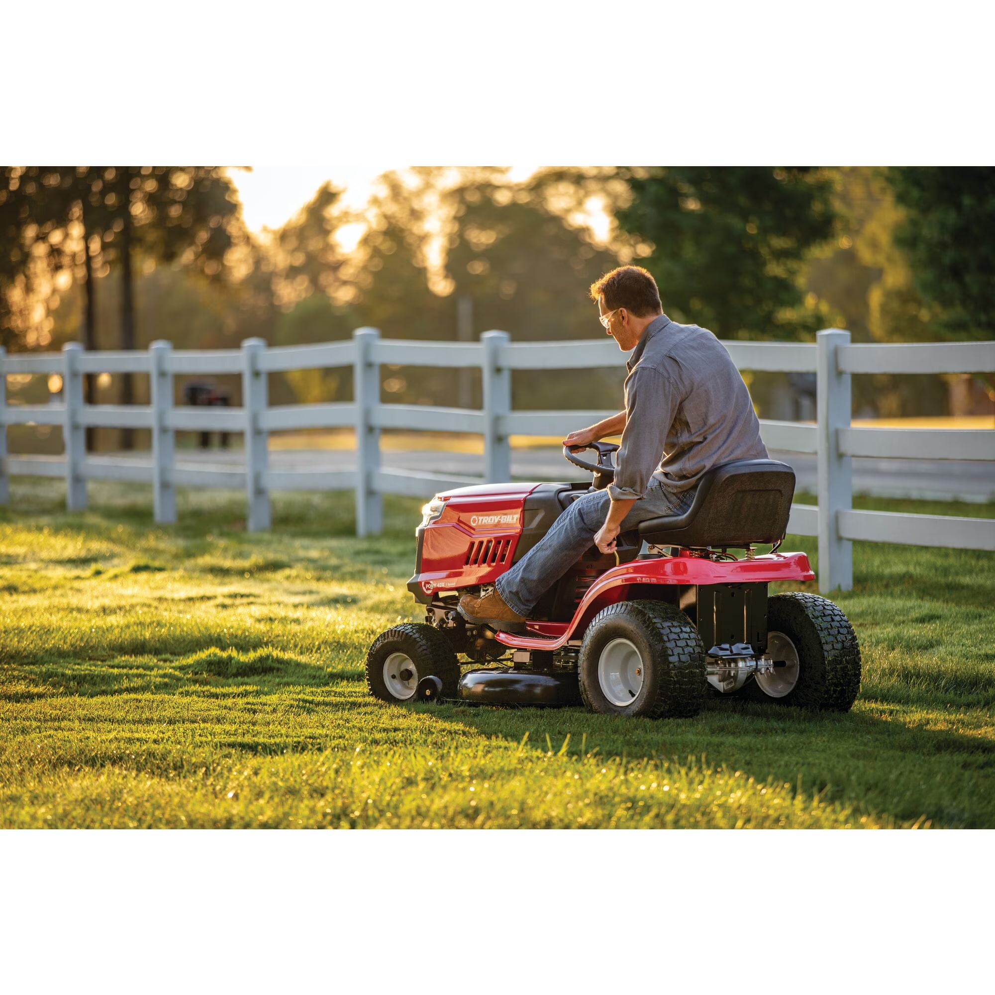 Troy-Bilt 547cc Pony 42" Gas Riding Lawn Mower, 13A877BS066